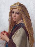 William-Adolphe Bouguereau Girl with a pomegranate Sweden oil painting artist